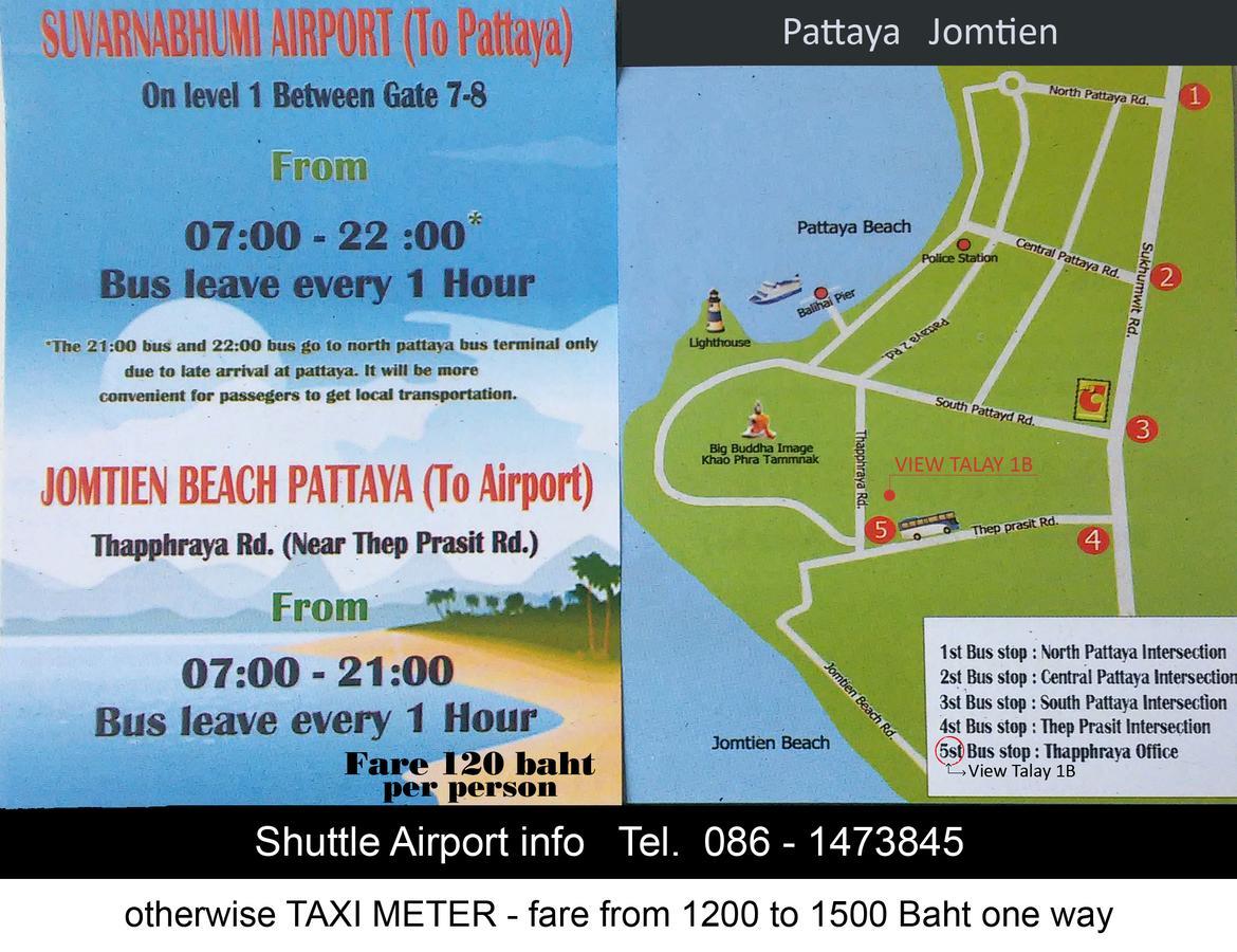 Jomtien Plaza Suite Apartments Bagian luar foto